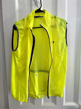 Garneau Men's Yellow Cycling Wind Vest